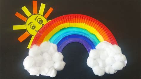 How to make a Paper plate Rainbow | Easy paper plate craft ideas for kids - YouTube