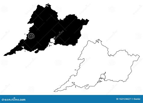 Clare County Council Republic of Ireland, Counties of Ireland Map Vector Illustration, Scribble ...