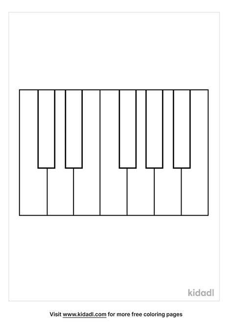 Piano Keys Coloring Sheet Clip Art Vector Clip Art Online, 57% OFF