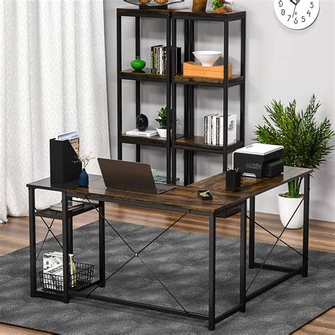 Study Table : Study Table with Storage Shelves Computer Table, Space-S – GKW Retail