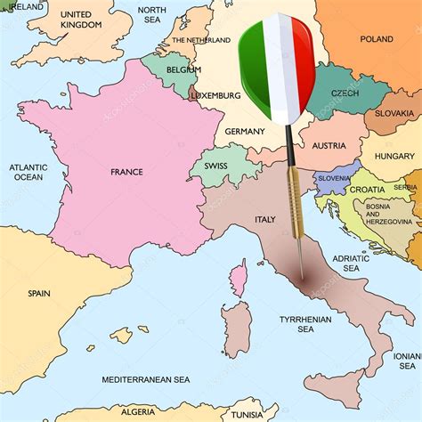 Italy Europe Map