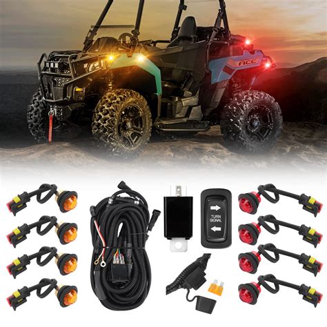 Buy SUPAREE UTV ATV Turn Signal Kit With Rocker Switch 12V Relay Wire ...