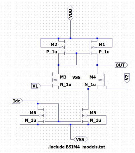 Differential Amplifier Schematic