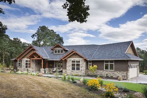 One-Story Craftsman House Plan with Oversized Laundry Room - 9215