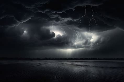 Dark cloud thunderstorm lightning outdoors. | Free Photo - rawpixel