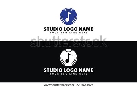 Music Studio Logo Design Vector Vintage Stock Vector (Royalty Free ...