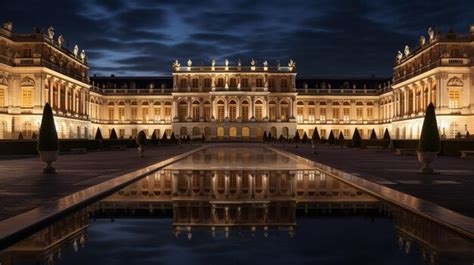 Premium AI Image | Night view of Versailles Palace