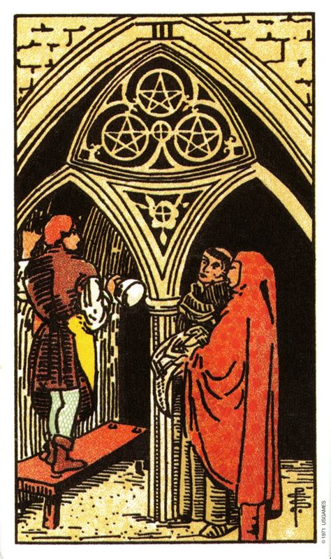 Three of Pentacles - Rider Waite Smith