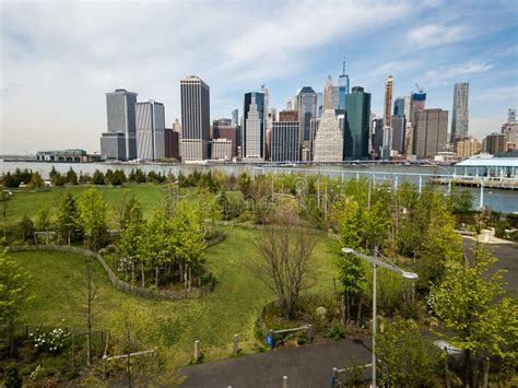 Brooklyn Bridge Park Pier 6 Stock Photo - Image of aerial, beautiful ...