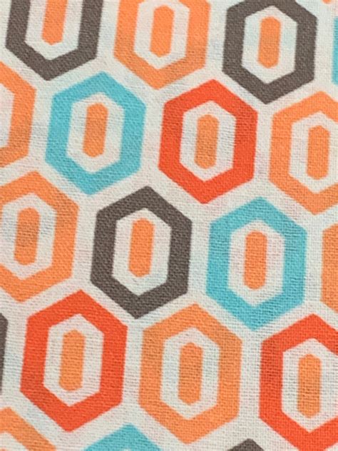 Peach multi color fabric Peach fabric You choose cut 100% | Etsy