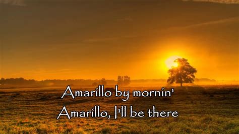 AMARILLO BY MORNING - lower key Karaoke Chords - Chordify