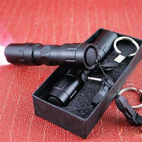 Black Mini Waterproof Keychain LED Flashlight. - Sixty Six Depot