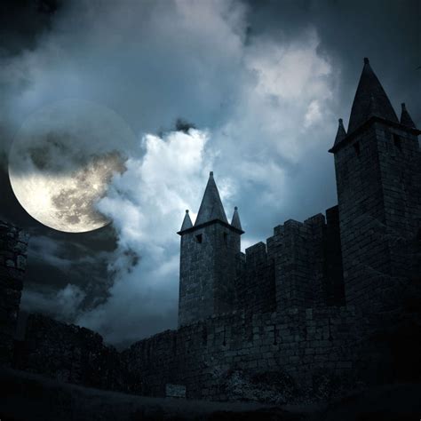 Gothic Castle At Night Wall Art | Photography