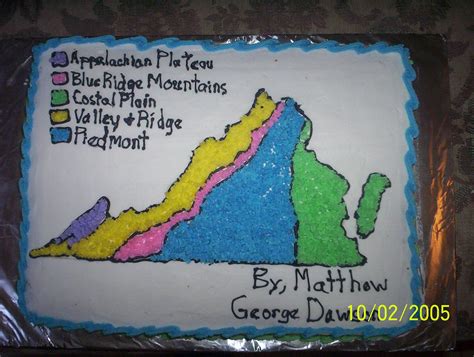 Virginia Regions map - My nephew had to draw a map of Virginia and ...