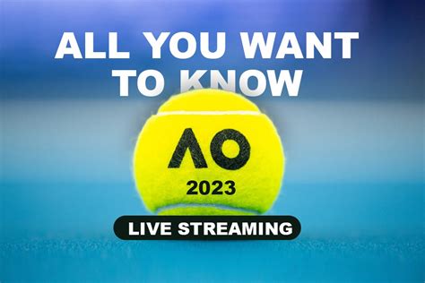 AO2023 LIVE Streaming: All you want to know about Australian Open 2023 ...