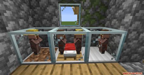 Easy Villagers Mod 1.17.1/1.16.5 (Store your Villagers in a Glass Box ...