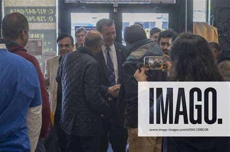 Tom Suozzi Holds A Campaign Rally in New York, US - 04 Feb 2024 Tom Suozzi greets voters at an