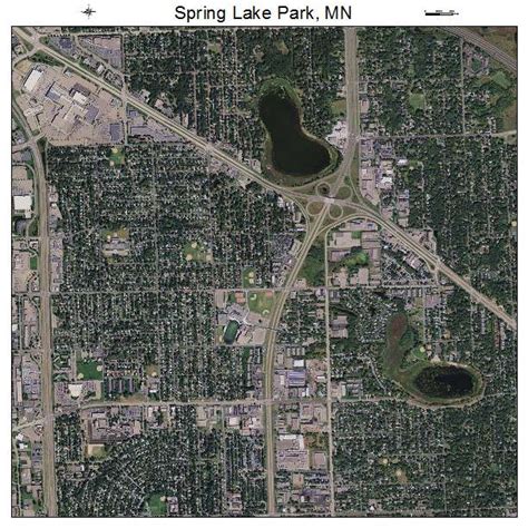 Aerial Photography Map of Spring Lake Park, MN Minnesota