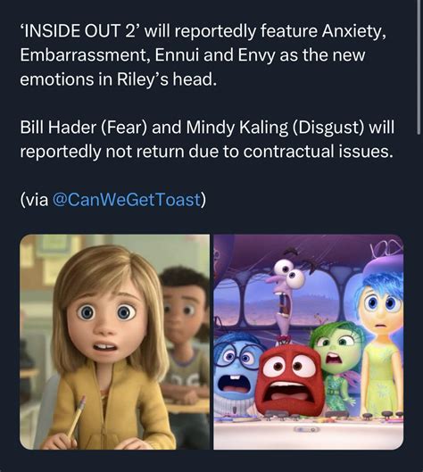 Inside out 2 new emotions : r/Pixar