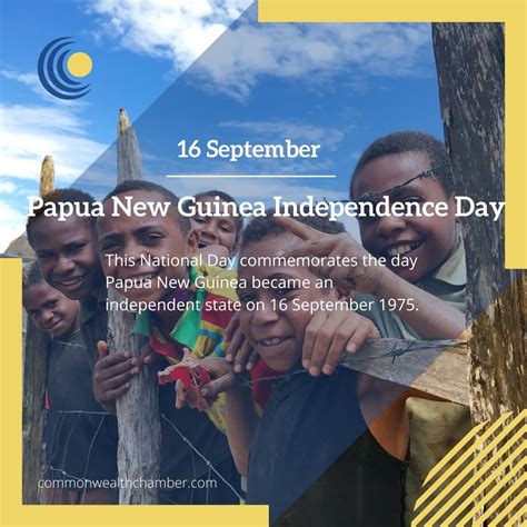 Papua New Guinea Independence Day - Commonwealth Chamber of Commerce