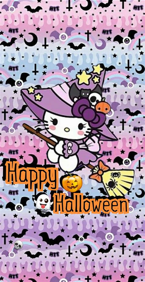 Kitty holloween, background, cute, halloween, hello kitty, spoopy, HD ...