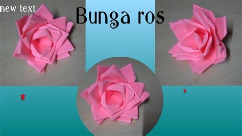 Bunga ros dari kertas || cara membuat bunga ros🌹🌹 - YouTube