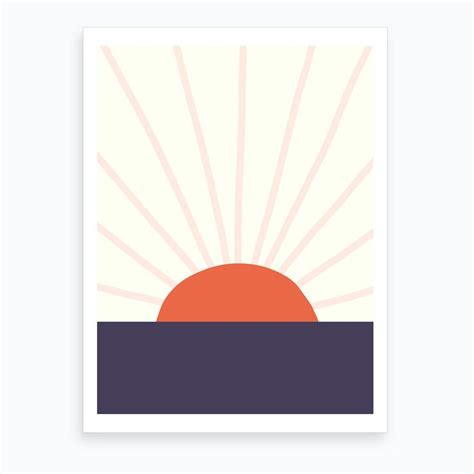 Sunrise Art Print | Sunrise art, Art prints, Sunrise drawing