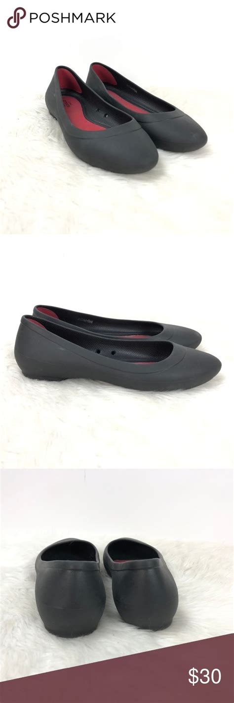 🎁Crocs Iconic Comfort Black Comfort Flats | Comfortable flats, Black ...