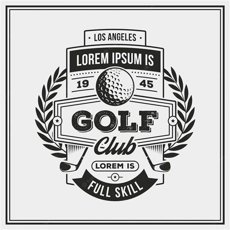 Premium Vector | Detailed vintage golf logo