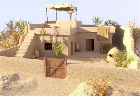 Ancient Egyptian House 3D model | CGTrader