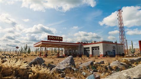 Gas Station in the desert 🌵 - Finished Projects - Blender Artists Community