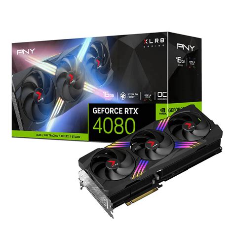 PNY GeForce RTX 4080 16GB XLR8 Gaming Verto EPIC-X RGB Triple Fan OC ...