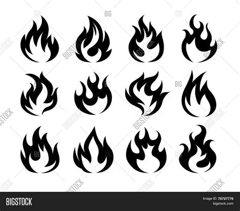 Vector Black Fire Vector & Photo (Free Trial) | Bigstock