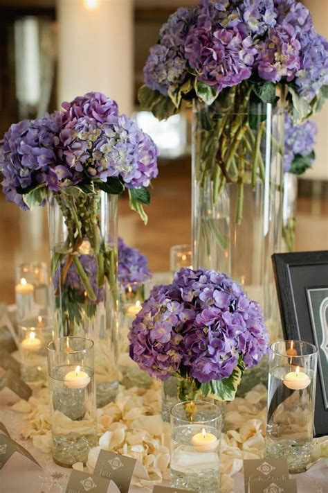 Purple Wedding Ideas with Pretty Details - MODwedding | Flower centerpieces wedding, Purple ...