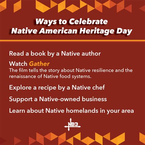 Ways to celebrate Native American Heritage Day – NB3 Foundation