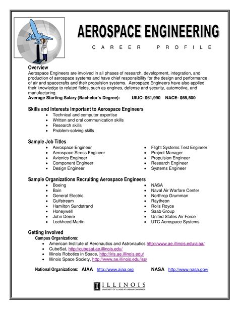 Experienced Aerospace Engineering Resume | Templates at allbusinesstemplates.com