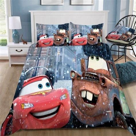 Disney Cars Lightning McQueen And Mater 3D Printed Duvet Cover Bedding ...