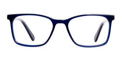 Royal Blue Rectangular Glasses Frames - WHITLE 4 - Specscart.®