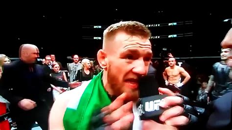 Conor McGregor Apology Speech - YouTube