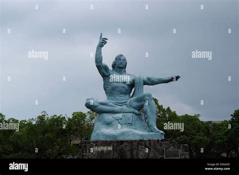 Peace Statue,Peace Park,Nagasaki city, Nagasaki,Japan Stock Photo - Alamy