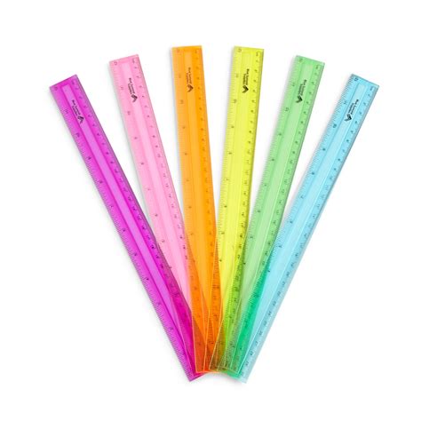 Snapklik.com : 30 Plastic Rulers, Bulk Shatterproof 12 Inch Ruler For ...