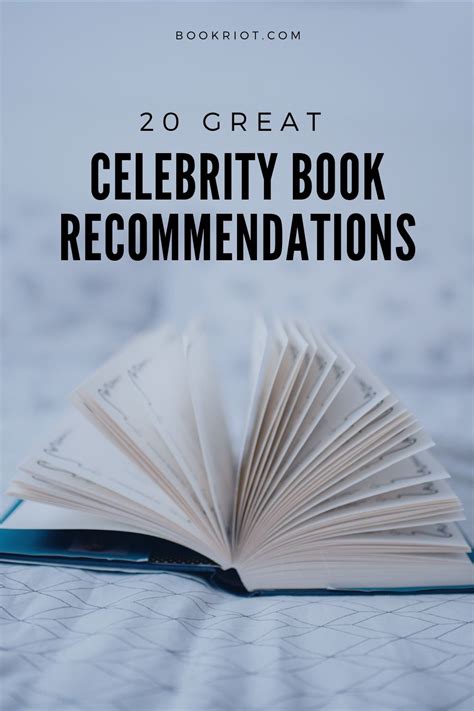 20 Great Celebrity Book Recommendations | Book Riot