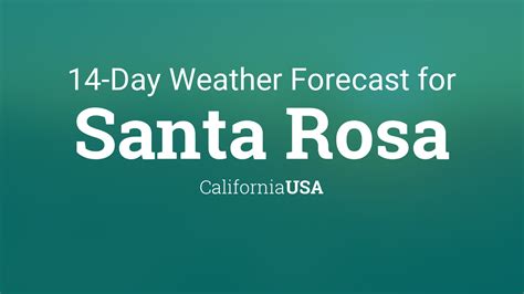 Santa Rosa, California, USA 14 day weather forecast