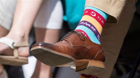 Canadian Prime Minister Justin Trudeau’s Novelty Socks with Political Messages | Vogue