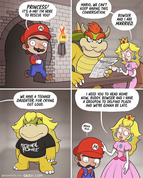 Pin by A Punny Person on mee-mees | Mario comics, Funny games, Funny