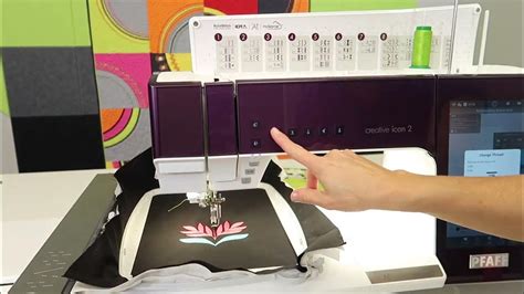 PFAFF creative icon 2 Embroidering a Design from Start to Finish - YouTube