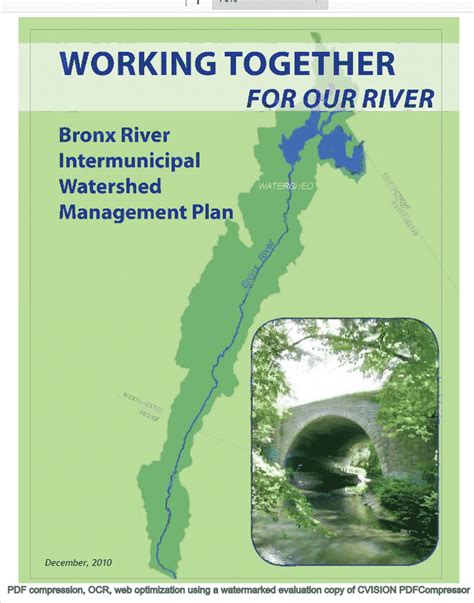 Bronx River Intermunicipal Watershed Plan - Bronx River Alliance