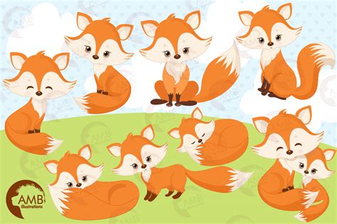 Den of Foxes clipart, graphics, illustrations AMB-1346 (53086 ...