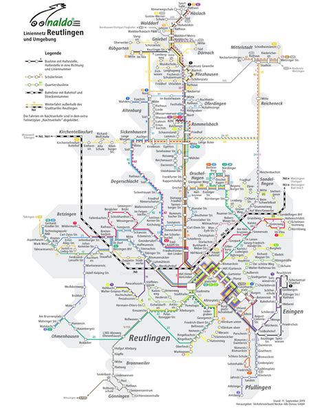 Reutlingen Transport Map - Ontheworldmap.com