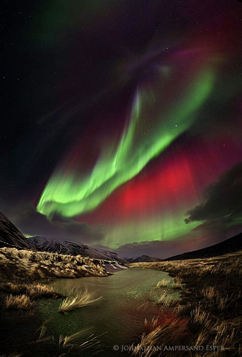 Rare red auroras over Blonduos Iceland : : Wildernesscapes Photography ...